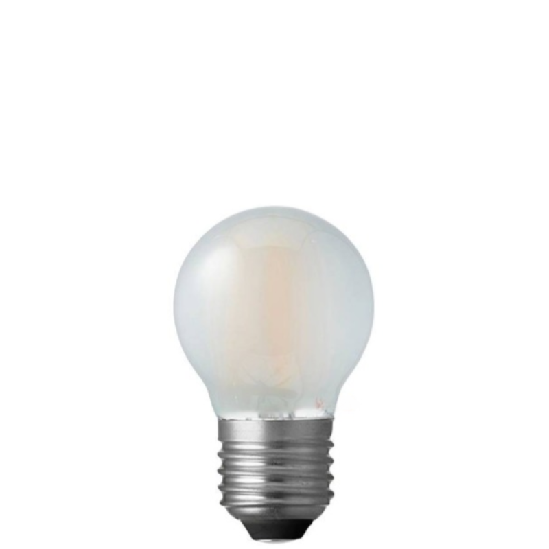 4W Fancy Round Dimmable LED Bulb (E27) Frosted in Warm White-Sparklie Lights