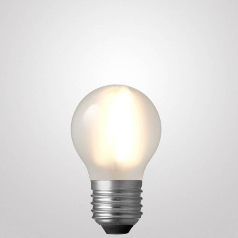 6W Fancy Round Dimmable LED Bulb (E27) Frosted in Warm White-Sparklie Lights