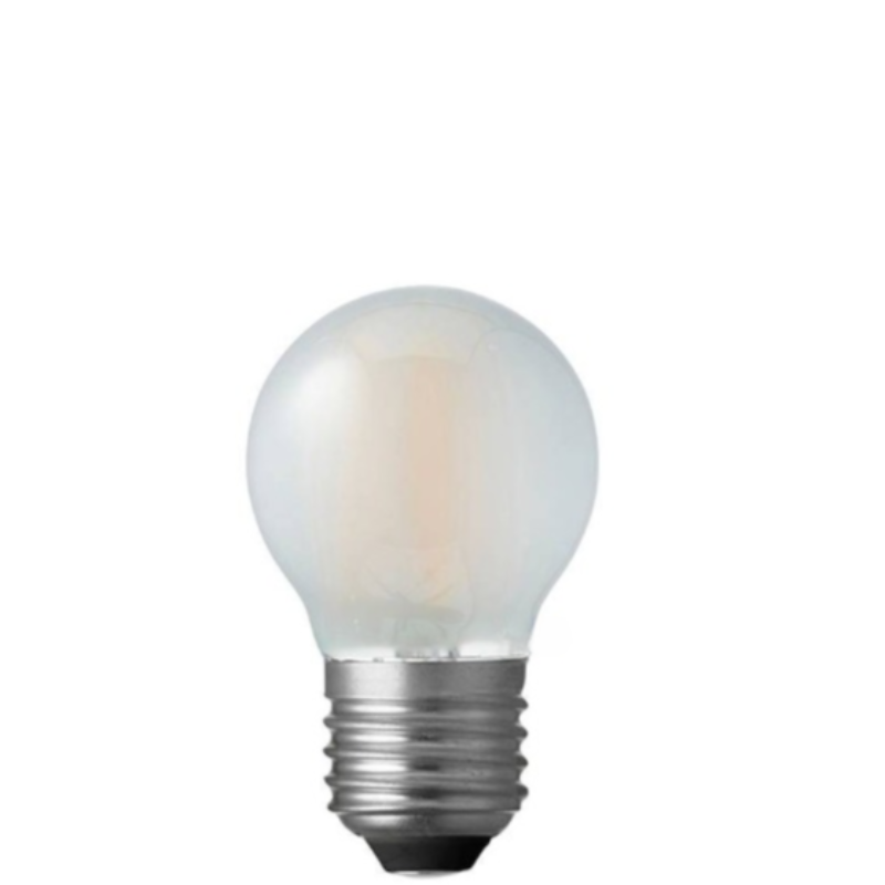 6W Fancy Round Dimmable LED Bulb (E27) Frosted in Warm White-Sparklie Lights