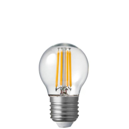 4W Fancy Round Dimmable LED Bulb (E27) Clear in Warm White-Sparklie Lights