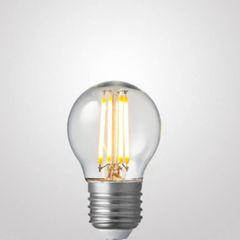 6W Fancy Round Dimmable LED Bulb (E27) Clear in Warm White-Sparklie Lights