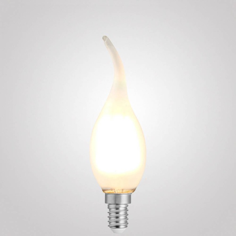 4W Flame Tip Candle Dimmable LED Bulb (E14) Frost in Warm White-Sparklie Lights