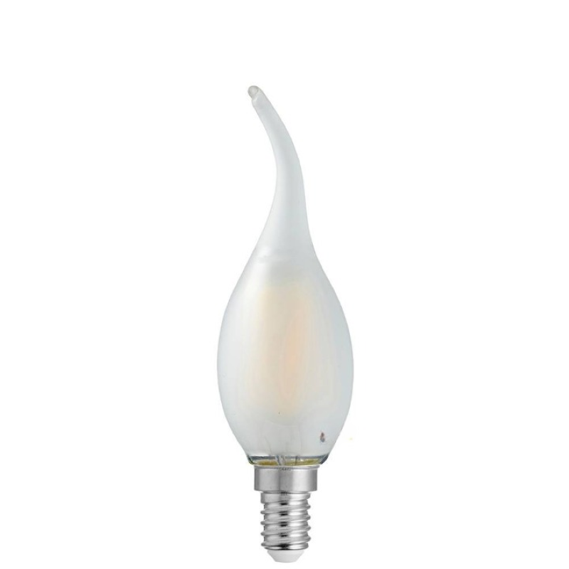 4W Flame Tip Candle Dimmable LED Bulb (E14) Frost in Warm White-Sparklie Lights