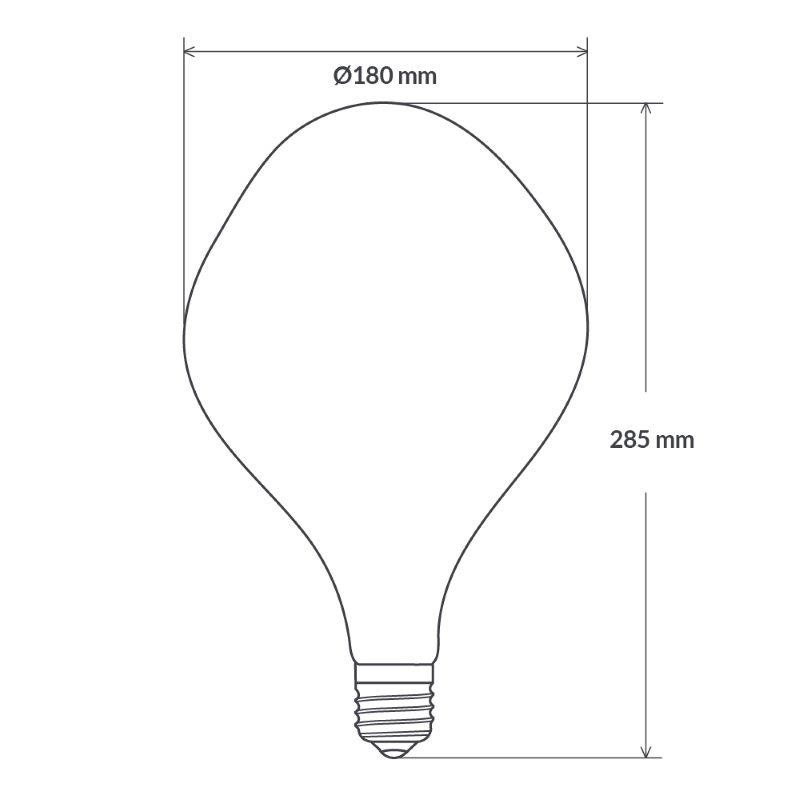Oversized Designer 180mm LED Bulb-Sparklie Lights