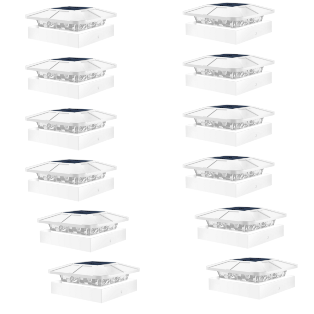 Waterproof LED Solar Post Cap Lights for Outdoor Fence