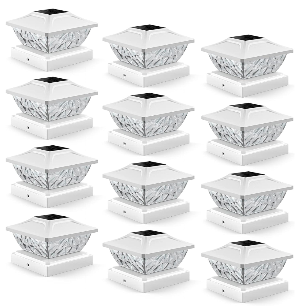 Dual Mode Waterproof Solar Post Cap Lights For Outdoor Fence