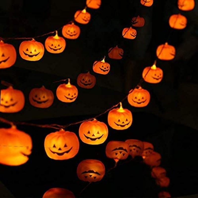 LED Pumpkin String Lights-Sparklie Lights