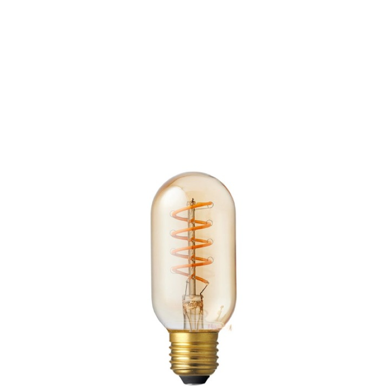 4W Amber Tubular Spiral LED Light Bulb (E27)-Sparklie Lights