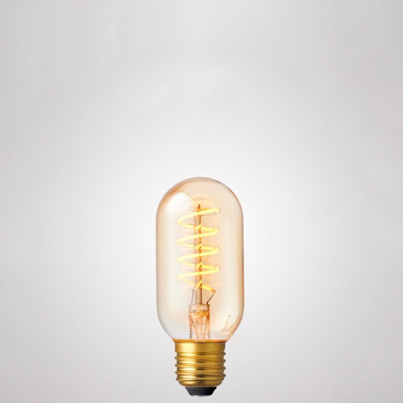 4W Amber Tubular Spiral LED Light Bulb (E27)-Sparklie Lights