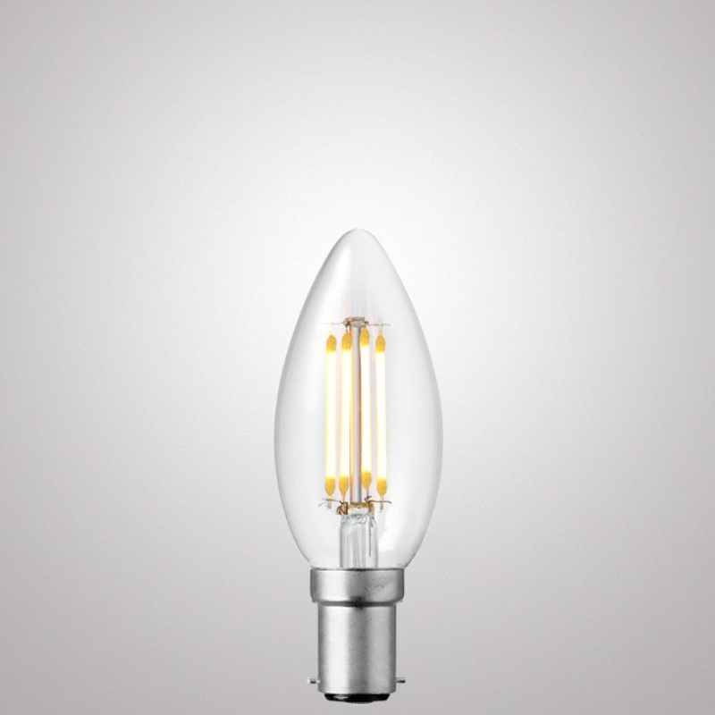 4W Candle Dimmable LED Bulb (B15) Clear in Natural White-Sparklie Lights