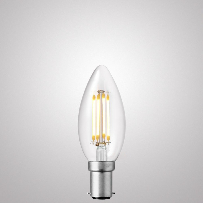 6W Candle Dimmable LED Bulb (B15) Clear in Natural White-Sparklie Lights