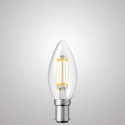 6W Candle Dimmable LED Bulb (B15) Clear in Natural White-Sparklie Lights