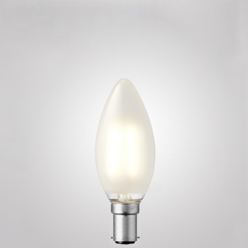 4W Candle Dimmable LED Bulb (B15) Frosted in Natural White-Sparklie Lights