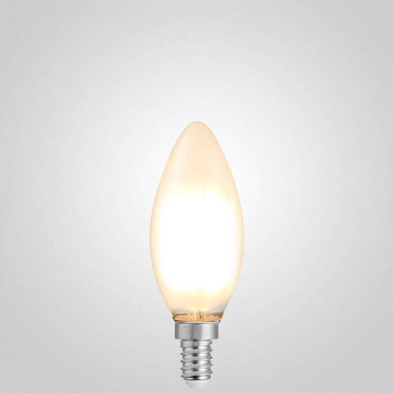 4W Candle Dimmable LED Bulb (E12) Frosted in Warm White-Sparklie Lights