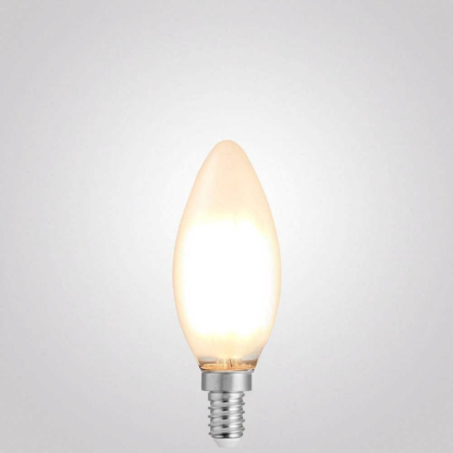 4W Candle Dimmable LED Bulb (E12) Frosted in Warm White-Sparklie Lights