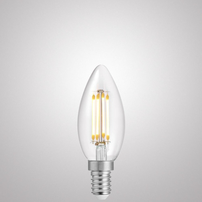 4W Candle Dimmable LED Bulb (E14) Clear in Natural White-Sparklie Lights