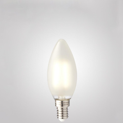 4W Candle Dimmable LED Bulb (E14) Frosted in Natural White-Sparklie Lights