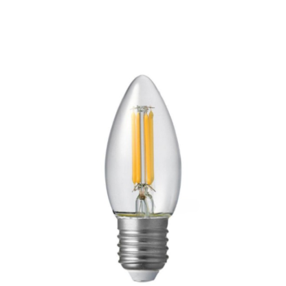 4W Candle Dimmable LED Bulb (E27) Clear in Natural White-Sparklie Lights