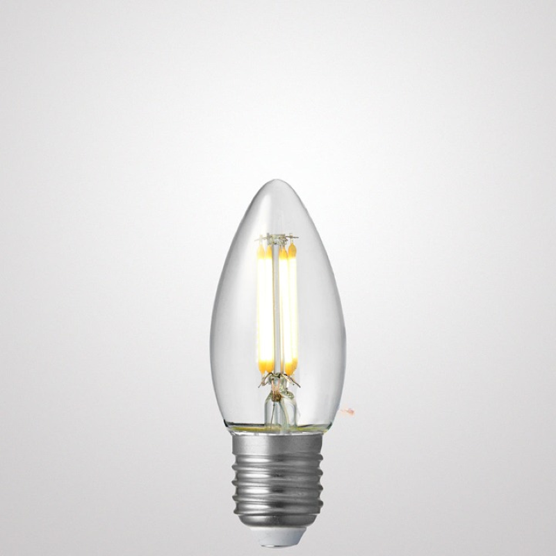 6W Candle Dimmable LED Bulb (E27) Clear in Natural White-Sparklie Lights