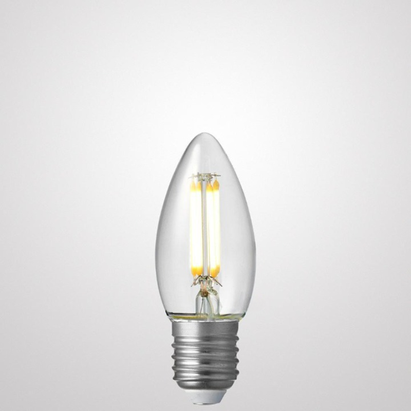 4W Candle Dimmable LED Bulb (E27) Clear in Natural White-Sparklie Lights