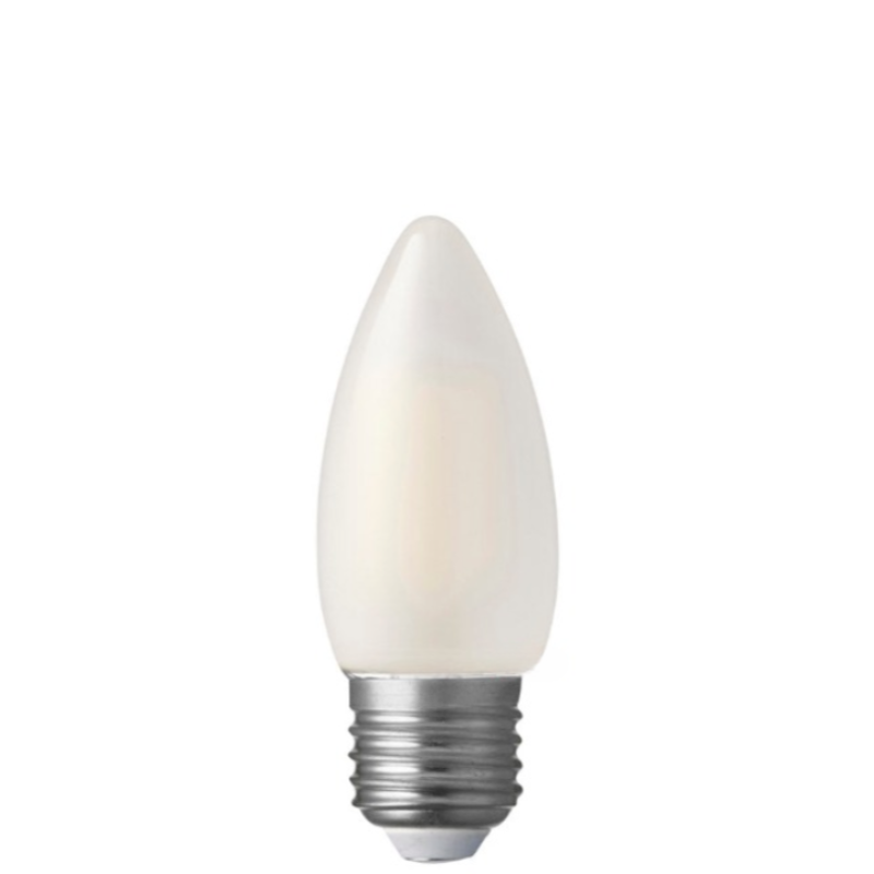 4W Candle Dimmable LED Bulb (E27) Frosted in Natural White-Sparklie Lights