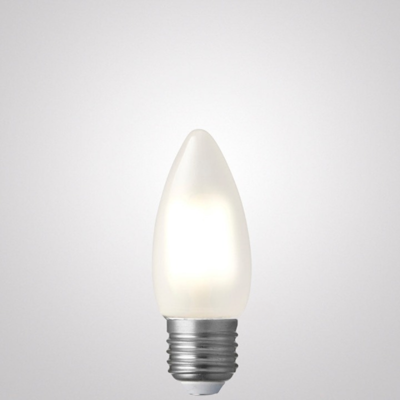 4W Candle Dimmable LED Bulb (E27) Frosted in Natural White-Sparklie Lights