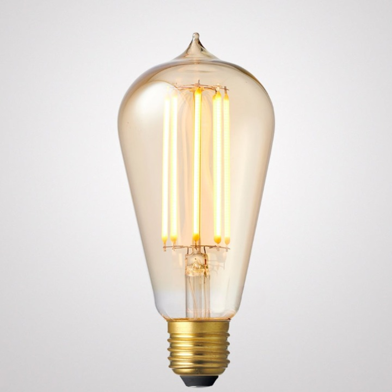 4W Edison Amber Dimmable LED Light Bulb (E27) in Ultra Warm White-Sparklie Lights