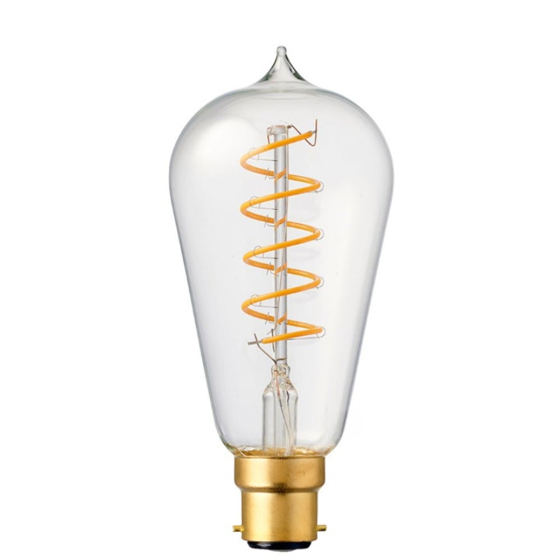 4W Edison Spiral Dimmable LED Bulb (B22) in Extra Warm White-Sparklie Lights