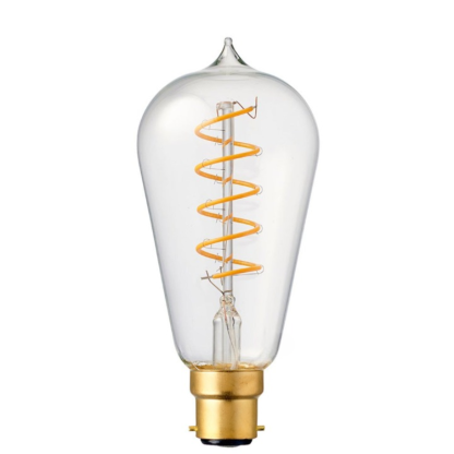 4W Edison Spiral Dimmable LED Bulb (B22) in Extra Warm White-Sparklie Lights