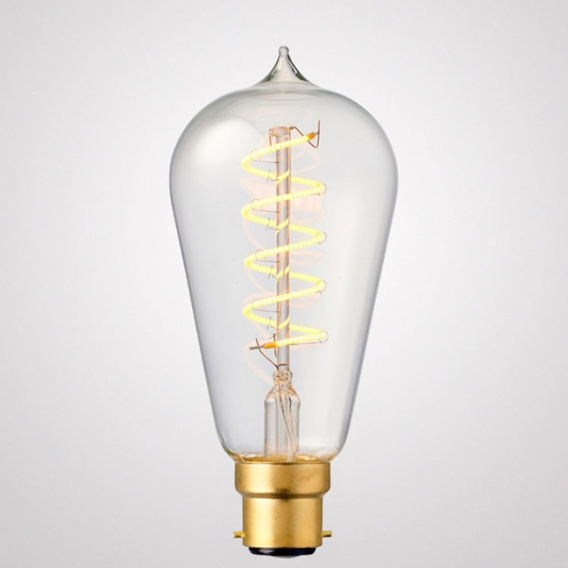 4W Edison Spiral Dimmable LED Bulb (B22) in Extra Warm White-Sparklie Lights