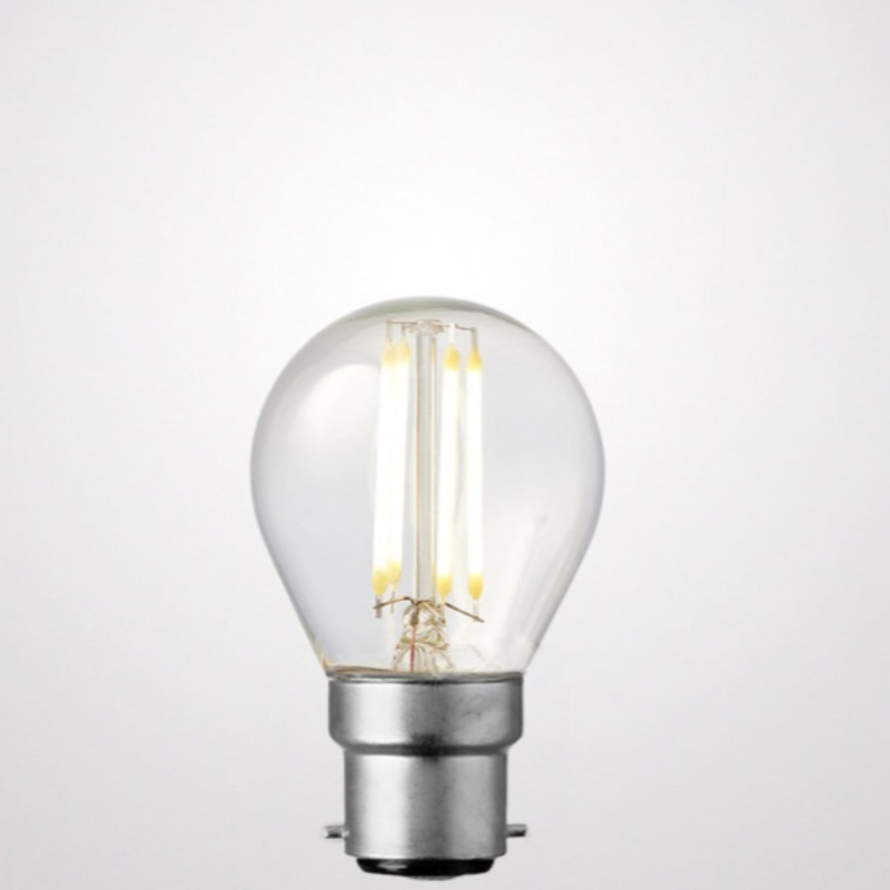 4W Fancy Round Dimmable LED Bulb (B22) Clear in Natural White-Sparklie Lights