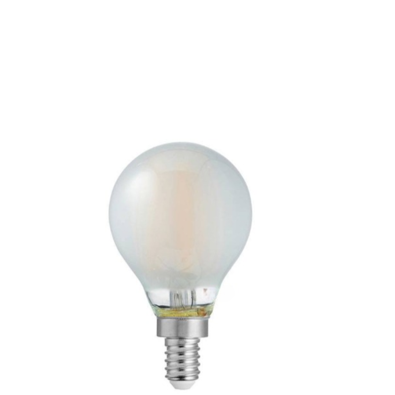 4W Fancy Round Dimmable LED Bulb (E12) Frosted in Warm White-Sparklie Lights