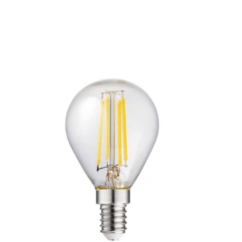 4W Fancy Round Dimmable LED Bulb (E14) Clear in Natural White-Sparklie Lights