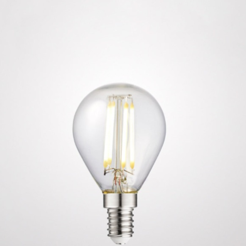 4W Fancy Round Dimmable LED Bulb (E14) Clear in Natural White-Sparklie Lights