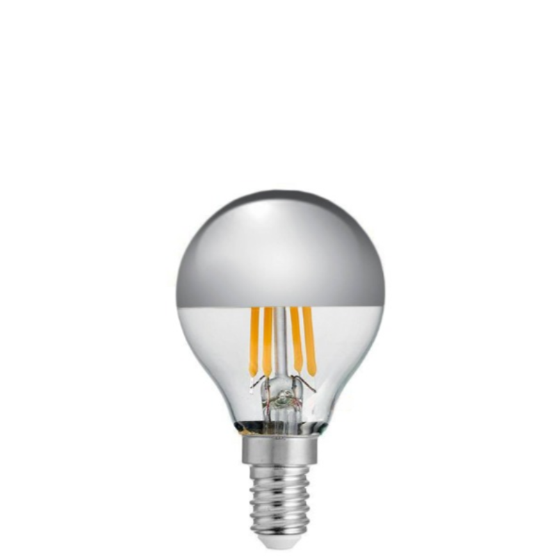 4W Fancy Round Silver Crown Dimmable LED Bulb (E14)-Sparklie Lights