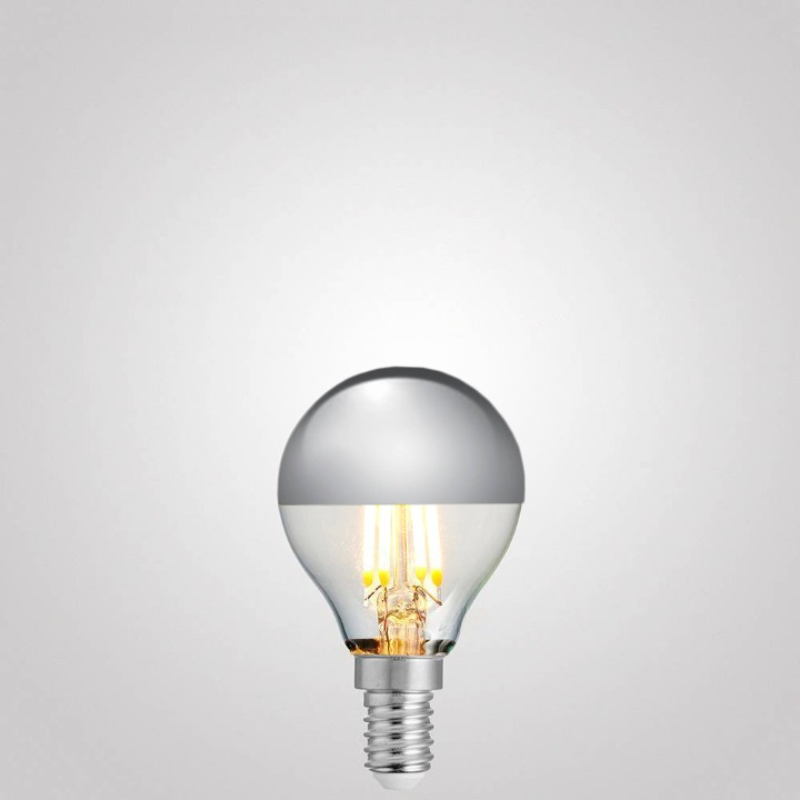 4W Fancy Round Silver Crown Dimmable LED Bulb (E14)-Sparklie Lights