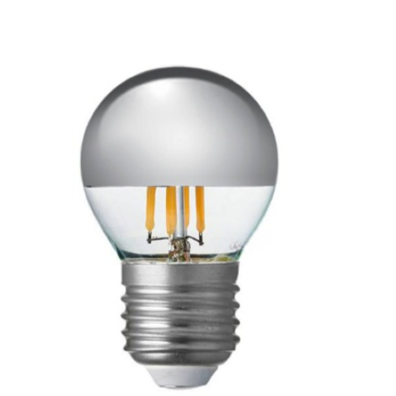 4W Fancy Round Silver Crown Dimmable LED Bulb (E27)-Sparklie Lights