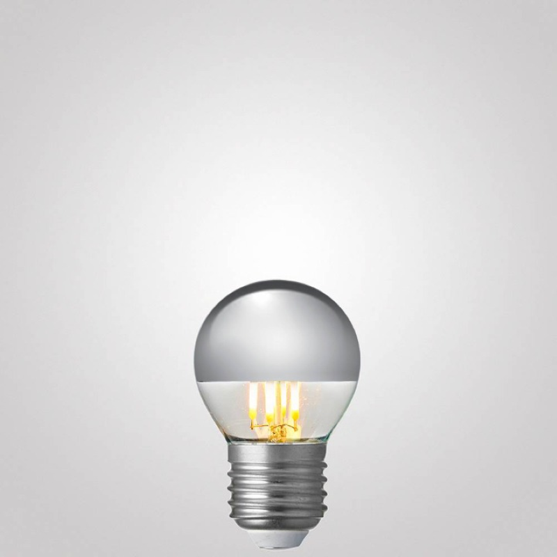 4W Fancy Round Silver Crown Dimmable LED Bulb (E27)-Sparklie Lights