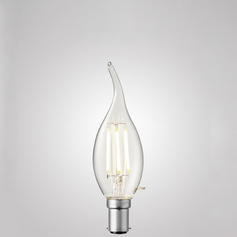 4W Flame Tip Candle Dimmable LED Bulb (B15) Clear in Natural White-Sparklie Lights