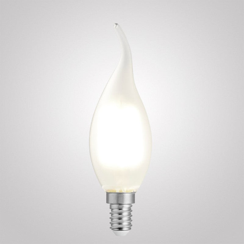 4W Flame Tip Candle Dimmable LED Bulb (E14) Frost in Natural White-Sparklie Lights