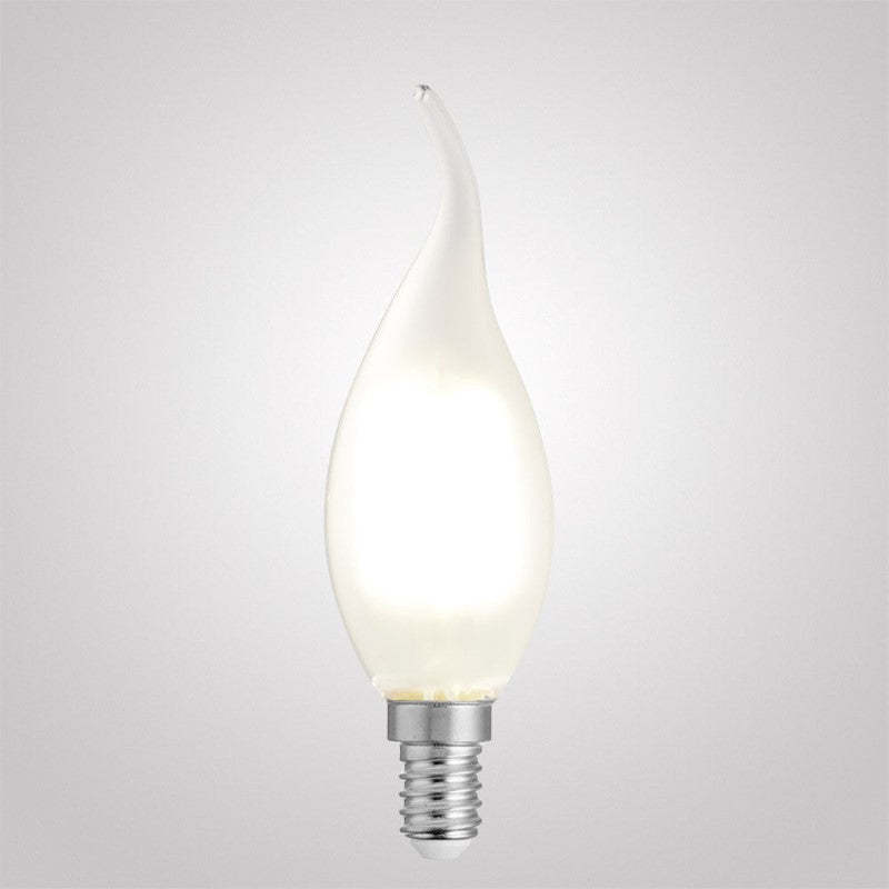 4W Flame Tip Candle Dimmable LED Bulb (E14) Frost in Natural White-Sparklie Lights