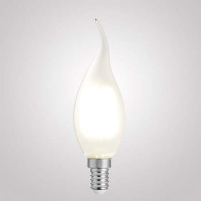 4W Flame Tip Candle Dimmable LED Bulb (E14) Frost in Natural White-Sparklie Lights