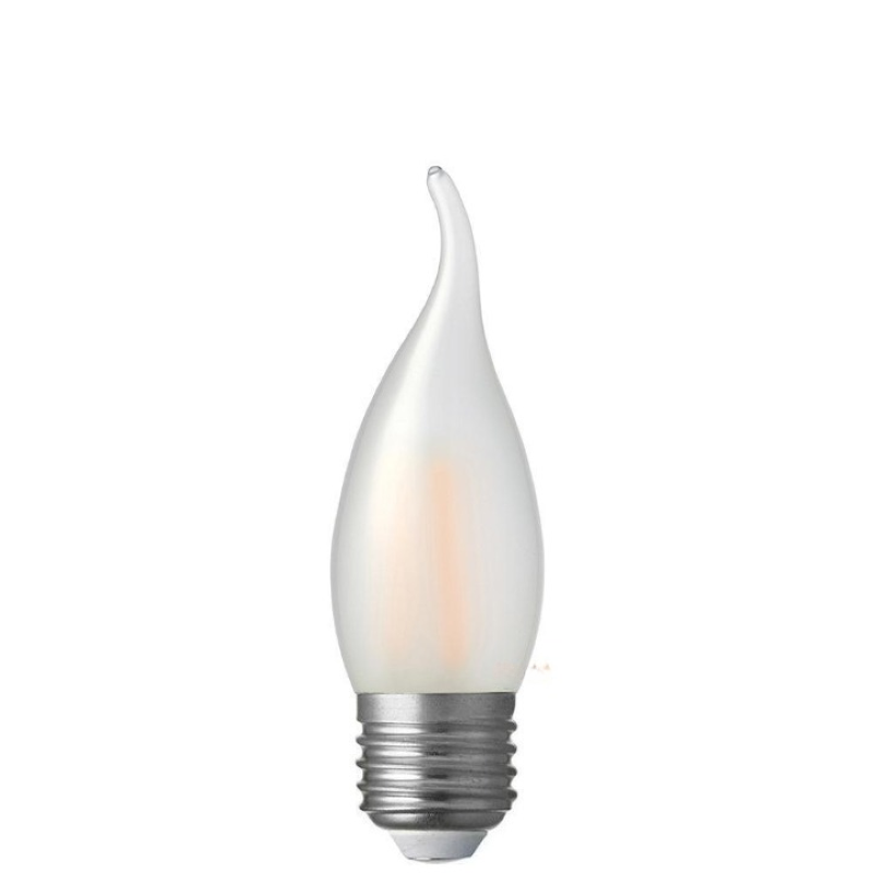 4W Flame Tip Candle Dimmable LED Bulb (E27) Frost in Warm White-Sparklie Lights