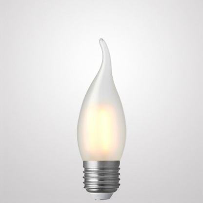 4W Flame Tip Candle Dimmable LED Bulb (E27) Frost in Warm White-Sparklie Lights