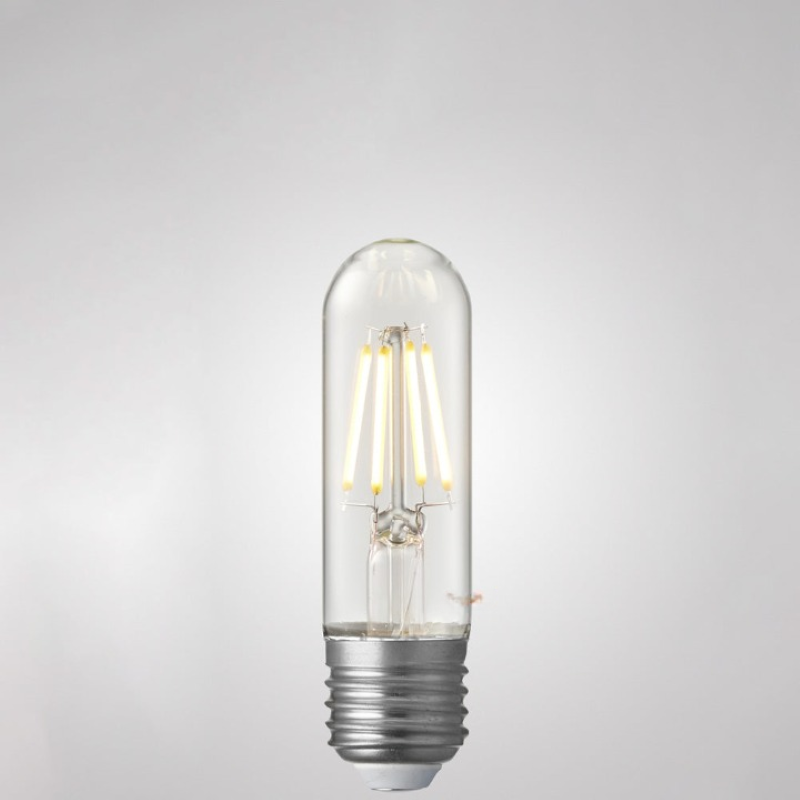 4W Tubular Dimmable LED Light Bulb (E27) Clear in Warm White-Sparklie Lights