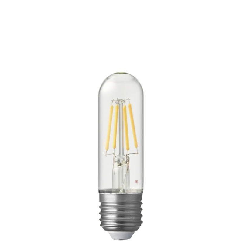 4W Tubular Dimmable LED Light Bulb (E27) Clear in Warm White-Sparklie Lights