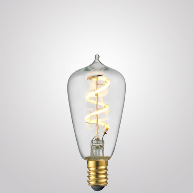 3W Mini Edison Spiral LED Bulb (E14) in Extra Warm White-Sparklie Lights