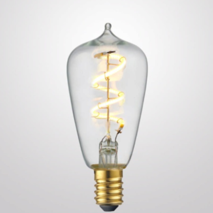 3W Mini Edison Spiral LED Bulb (E14) in Extra Warm White-Sparklie Lights