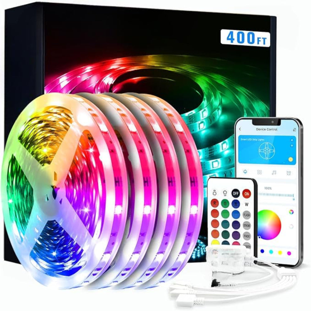 Bluetooth Controlled LED Light Kit With Flexible Stripe-Sparklie Lights