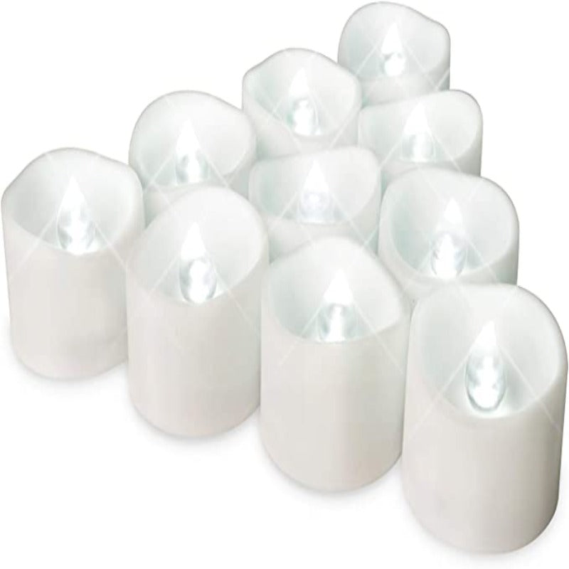 LED Tea Lights with Timer, Built-in 6 Hours Timer Tea Lights, Votive Candles Battery Operated, Flameless Candles with Timer-Sparklie Lights